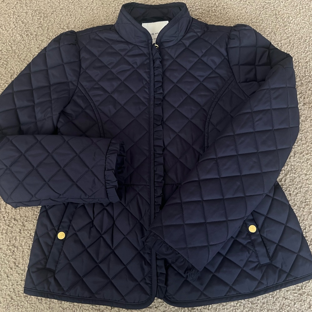 Janie and Jack Quilted Navy Puffer Jacket